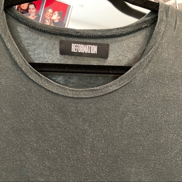 Reformation Linen Blend Tee - Picture 2 of 5